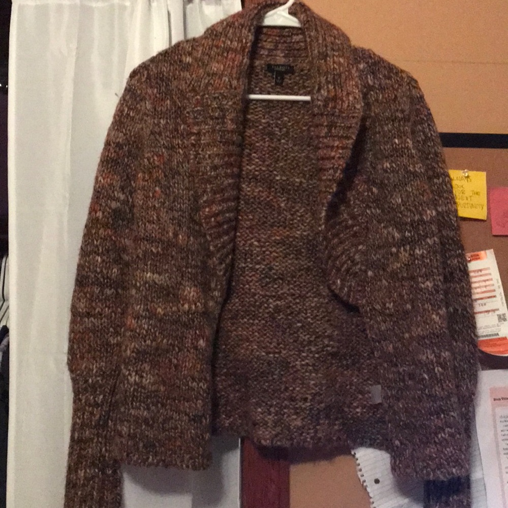 Brown colored cardigan
